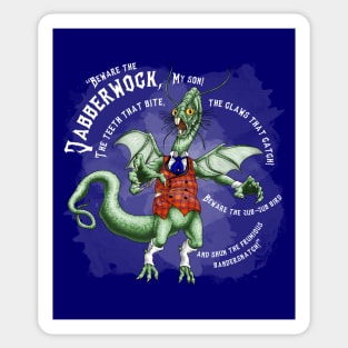 Jabberwocky-wh Sticker